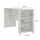 Ver imagem 4 de Bancada Mesa Gourmet para Cozinha 150cm X 97cm com 3 Prateleiras Suprema Luciane Móveis