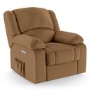 Ver imagem 7 de Poltrona do Papai Reclinável Pietra Elétrica Led Massagem Fh9 Pu Caramelo - Mpozenato