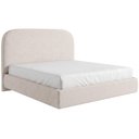 Ver imagem 2 de Cama Queen Flutuante com Cabeceira 160cm Aura W01 Bouclê Creme - Lyam Decor