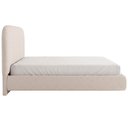 Ver mais imagens de Cama Queen Flutuante com Cabeceira 160cm Aura W01 Bouclê Creme - Lyam Decor