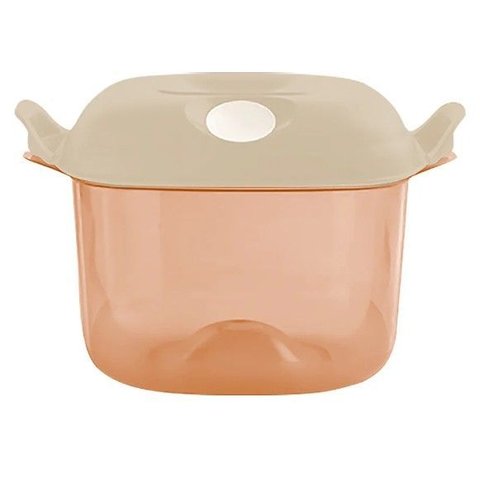 Cristal Pop Quadrada 1,9 Litros Cor Rosa Chá Tupperware