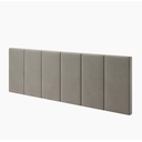 Ver imagem 1 de Cabeceira Elegante para Cama Box Dubai 200cm Bege Suede