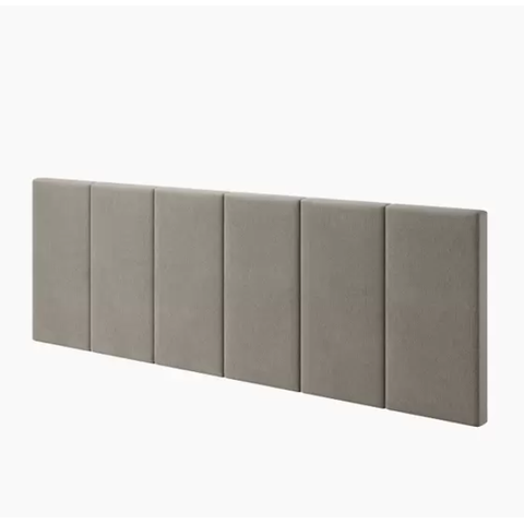 Cabeceira Elegante para Cama Box Dubai 200cm Bege Suede