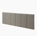 Ver imagem 1 de Cabeceira Elegante para Cama Box Dubai 200cm Bege Suede