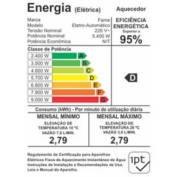 AQUECEDOR ELÉTRICO 220V 5400W FAME - 6
