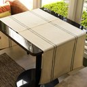 Ver imagem 3 de Trilho de Mesa Juliana - Algodão, Dupla Listra Verde, 50x120cm