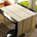 Ver imagem 3 de Trilho de Mesa Juliana - Algodão, Dupla Listra Verde, 50x120cm