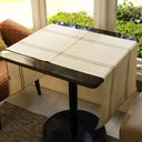 Ver imagem 2 de Trilho de Mesa Juliana - Algodão, Dupla Listra Verde, 50x120cm