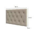 Ver imagem 3 de Cabeceira Cama Box Capitonê Solteiro 0,88 Jade:bege