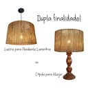 Ver imagem 3 de Luminaria Redonda Pendente Lustre Rústica DECOR Boho Chic Grande
