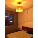 Ver imagem 5 de Luminaria Redonda Pendente Lustre Rústica DECOR Boho Chic Grande