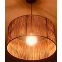 Ver imagem 4 de Luminaria Redonda Pendente Lustre Rústica DECOR Boho Chic Grande