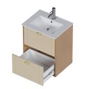 Ver mais imagens de Armário Banheiro Madeira 60cm Grou Jequitibá Areia - P103367 - Cozimax Armario Banheiro Madeira 60cm