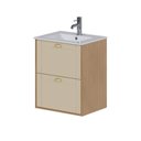 Ver imagem 1 de Armário Banheiro Madeira 60cm Grou Jequitibá Areia - P103367 - Cozimax Armario Banheiro Madeira 60cm