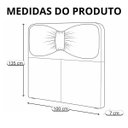Ver imagem 6 de Cabeceira de Cama Box Estofada 100 Cm Solteiro Decoração Laço Boucle