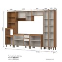 Ver imagem 4 de Cozinha Modulada Completa 7 Peças com 2 Paneleiros Venaly