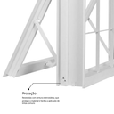 Ver imagem 7 de Janela de Aço Maxim-Ar 50x50cm com Grade Minas Sul MGM Branco