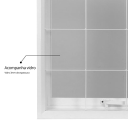 Janela de Aço Maxim-ar 50x50cm com Grade Minas Sul Mgm - 11