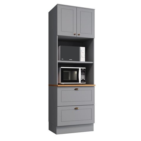 Torre Quente 02 Fornos Americana Cinza/nature - Henn