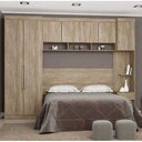Ver imagem 1 de Quarto Modulado Casal Módena 4 Pçs Comp 4 Nogal Touch