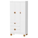 Ver imagem 6 de Cômoda Sapateira e Guarda Roupa 3 Portas Apolo Branco Fosco - Reller