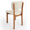 Ver imagem 2 de Kit 6 Cadeiras para Sala de Jantar Cozinha Living Estofada Dara L02 Linho Champagne - Lyam Decor