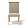Kit com 2 Cadeiras Maiara Madeira Maciça Estofadas para Mesa de Jantar Veludo Bege 102 - 4