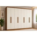 Ver imagem 1 de Guarda Roupa 8 Portas 8 Ptas Master New Cin/Areia - S. Andirá