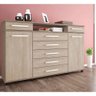 Comoda London 7 Gavetas London 2 Portas Nogal Vanilla Touch Demóbile - 1