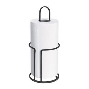 Suporte Porta Rolo de Papel Toalha Guardanapo Preto
