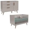 Berço Americano e Cômoda Infantil 1 Pt Retro - Cz Eco Wood - 1