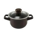 Ver imagem 1 de Caçarola Duo 14cm 900ml Tampa de Vidro Ceraflame Chocolate