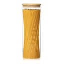 Ver imagem 1 de Pote de Vidro Porta Mantimentos Hermético com Tampa de Bambu 1,5 Litros Plasvale Marrom