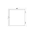 Ver imagem 5 de Porta de Aço Alçapão 80x80cm Minas Sul MGM Branco