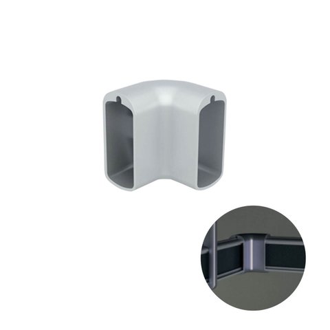Suporte Conexão 90º Cabideiro Vesto Rm 282 Rometal Alu Fosco