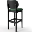 Ver mais imagens de Kit 2 Banquetas Alta Bar Cozinha Sala Jantar Fixa Betta L02 Preto Facto Verde Musgo - Lyam Decor