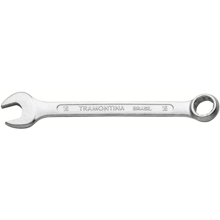 Chave Combinada 15 Mm Tramontina Basic com Corpo em Aço Especial Cromado Tramontina Chave Combinada 15 Mm Tramontina Basic com Corpo em Aço Especial Cromado Tramontina