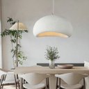 Ver imagem 2 de Pendente Cogumelo Gypsum Branco 60x48cm Soquete E27