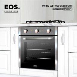 Forno Elétrico de Embutir Eos 65 Litros Preto com Inox Efe65epi 220v - 2