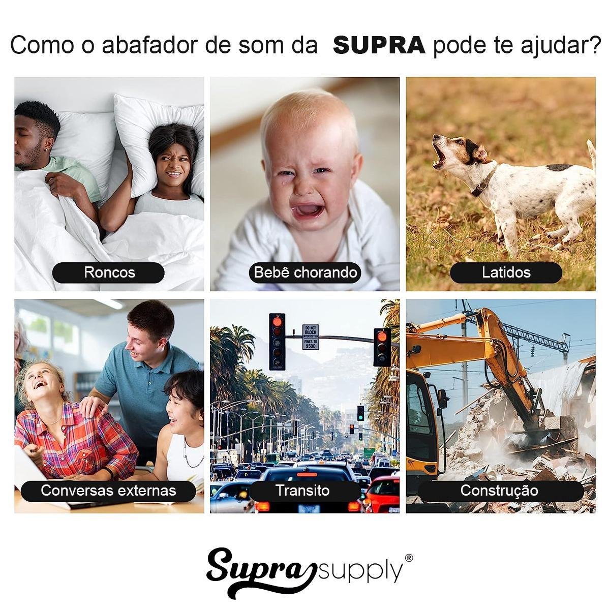 Abafador de Som Auricular Tampão de Ouvido Abafador Dormir - 2