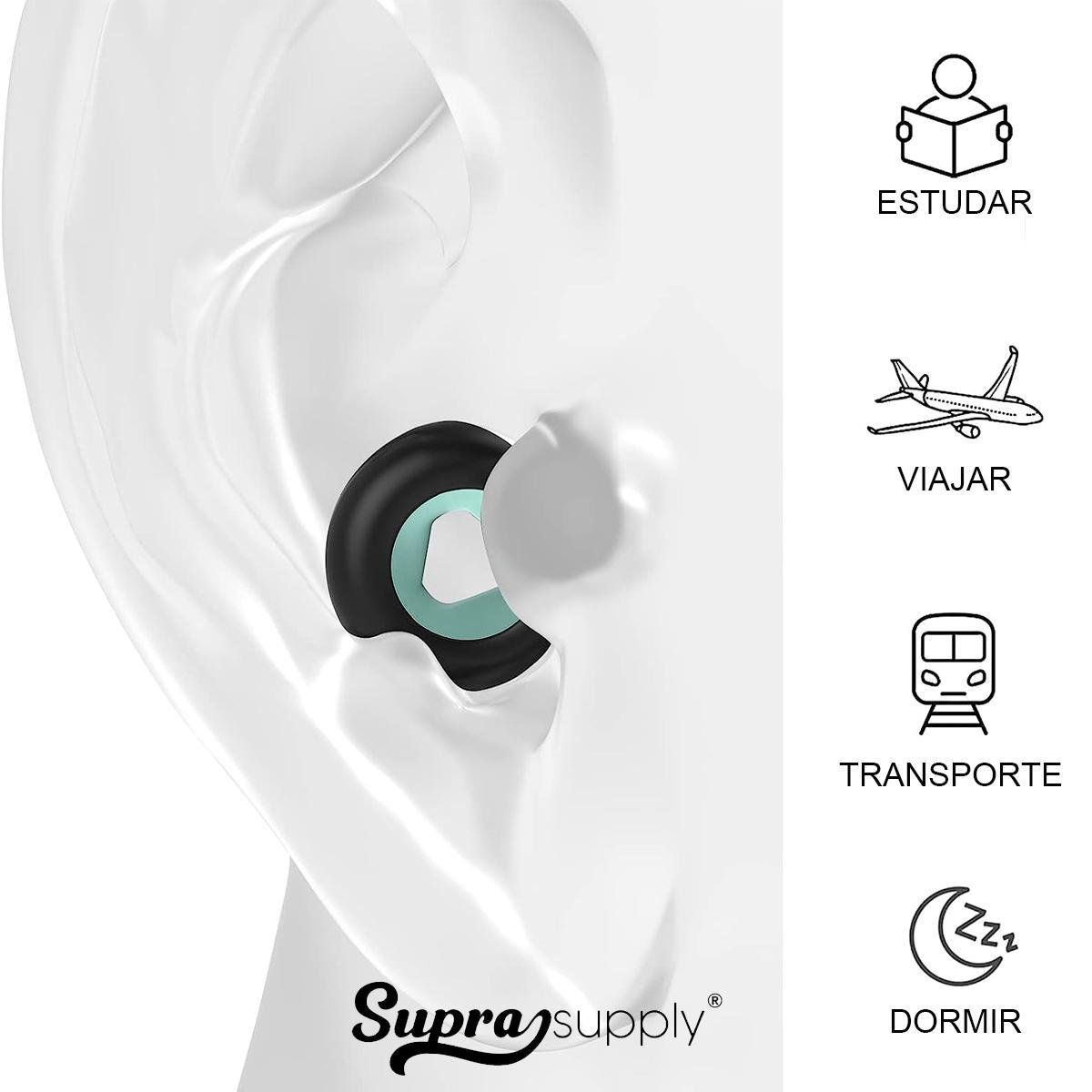 Abafador de Som Auricular Tampão de Ouvido Abafador Dormir - 9