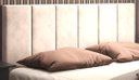 Ver imagem 3 de Cabeceira Painel Estofada Cama Casal Box 1,40 Dobrável Itália - Areia Suede