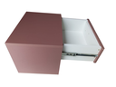 Ver imagem 3 de 1 Mesa de Cabeceira com 1 Gaveta Cor Rosa Glamour 40x30x30 100% Mdf