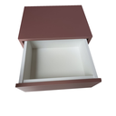 Ver imagem 4 de 1 Mesa de Cabeceira com 1 Gaveta Cor Rosa Glamour 40x30x30 100% Mdf