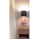 Ver imagem 1 de 1 Mesa de Cabeceira com 1 Gaveta Cor Rosa Glamour 40x30x30 100% Mdf