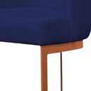 Ver imagem 3 de Banqueta Decorativa Emily Base Metal Bronze:azul