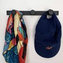 Ver imagem 4 de Kit 5 Cabideiros Parede 3 Ganchos Preto Roupas Bolsas Duler