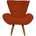 Ver imagem 3 de Kit 2 Poltronas Decorativas Para Sala Recepção Escritório Consultório + Puff Emilia Suede