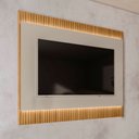 Ver imagem 1 de Painel para Tv até 70 Polegadas São Paulo 1.8 Ripado com Led Tauari/off White - Linea Brasil