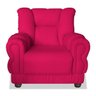 Kit Poltrona do Papai Decorativa com Sofá Namoradeira Dalila para Sala de Estar Corano Pink - BC DEC - 2